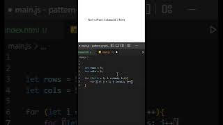 How to make 5 columns and rows html css JavaScript pattern practice