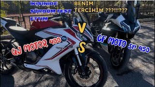 CF MOTO 450 sr  VS QJ MOTOR 400 srk ikiside birbirinden güzel  ama  benim tercihim ?!????⚡️🤩