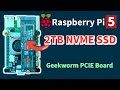 Raspberry Pi 5 with 2TB NVME SSD Geekworm Shield