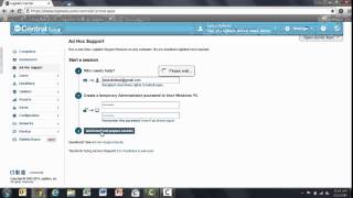 LogMeIn Central: Ad Hoc Support Admin Experience