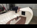 wooden boat building installing walnut floor and margin boards s2 e44