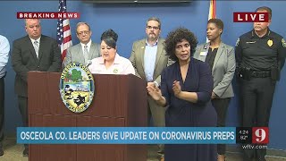 Live Video: Osceola Co. leaders ask people continue to be cautious about coronavirus