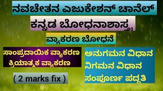 KARTET - 2022 - ಕನ್ನಡ ಬೋಧನಾಶಾಸ್ತ್ರ - ವ್ಯಾಕರಣ ಬೋಧನೆ