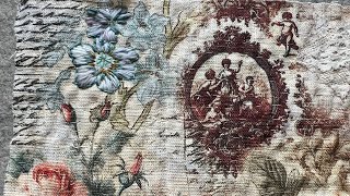 #whateverwednesday craft with me | EP 01 | working on my open pouch- thread painting fabric
