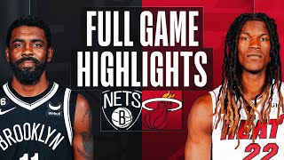 NETS at HEAT | FULL GAME HIGHLIGHTS | January 8, 2023