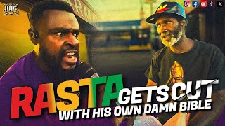 RASTA Gets CUT With His Own Damn Bible 🗡️😒 | MUST WATCH‼️