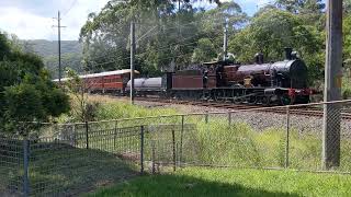 3265 with 4916 pushing on 6S61 train to Wollongong through Otford 10 March 2024