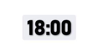 18 Minute Timer - Minimal Countdown Timer [Light Theme]