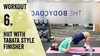 Workout 6 | Tabata-style HIIT | The Body Coach Beginner Workout Series