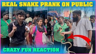 Real Snake Prank On Public | Pareshan Family