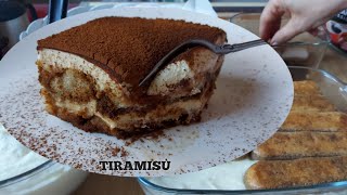 TIRAMISU recipe with ladyfingers biscuits | how to make tiramisu dessert