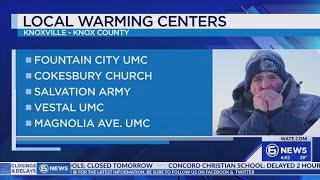 What days will Knoxville’s warming centers be open