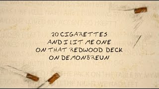Morgan Wallen - 20 Cigarettes (Lyric Video)