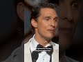 Matthew McConaughey Oscar winning speech.           #shorts #motivation