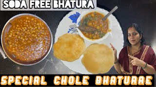 Special Chole Bhature || Soda Free Bhature