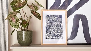 Artistic linocuts - DIY by Søstrene Grene