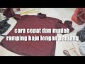 Mengecilkan baju yang kebesaran (kecilkan kemeja cowok)