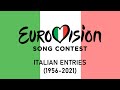 Eurovision Song Contest | Every Italian Entry (1956-2021)