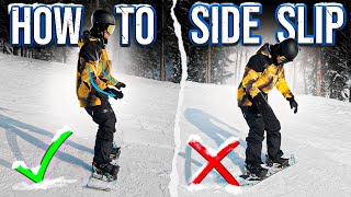 Secrets to Mastering Side-Slipping Heel Edge and Toe Edge | Snowboarding for beginners #4