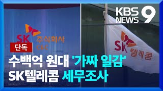 [단독] 국세청, 수백억 대 ‘가짜 일감’ 혐의 SK텔레콤 세무조사 [9시 뉴스] / KBS  2025.02.19.