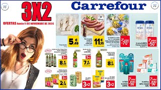 Ofertas 3x2 de Carrefour | Novedades 3 x 2 Carrefour hasta 11 NOVIEMBRE 2024 | Folleto 3 X 2 2024