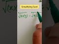 Surds rule | Simplify surd  #maths  #shorts #surds