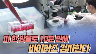 피 한 방울로 10분 만에 '바이러스 검사'