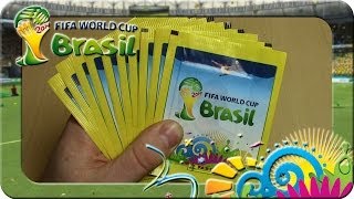 Panini Fifa World Cup Brasil 2014 Sticker 10 Päckchen Unboxing