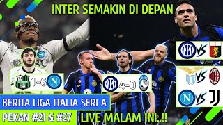 Hasil liga italia ~ Inter vs Atalanta ~ Milan vs Lazio ~ Juventus vs Napoli ~ B Soccer News ~