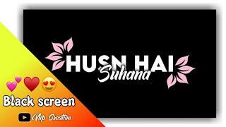Husn hai suhana | kuli no 1 new black screen status 2021|| New Romantic love status