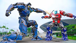 23nd Century Future Technology VFX - Optimus Prime vs Jaeger Gipsy War in Future World