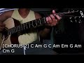 Rico Blanco - Your Universe (Acoustic Guitar Cover w/ On-Screen Chords)