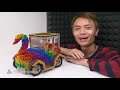 diy how to make beautiful swan car with fish ponds asmr satisfying magnet world series 223