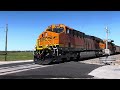 BNSF ES44ACH 3310 Lead’s the C-ATMPAM Southbound Loaded Coal Train at Palmetto Missouri 4-12-2024