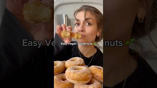 Easy Vegan Doughnuts 🌱 #shorts #recipe #vegan #donuts