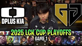 BATTLE FOR THE FINALS! - DK vs GEN GAME 1 LCK CUP 2025 PLAYOFFS | DK vs GENG LCK CUP 2025 PLAYOFFS