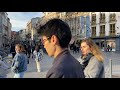 4k walking in lille france. explore city center of lille city.