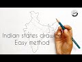 How to mark states in India map #learning #indiamap #states #indianstates #stepbystepdrawing