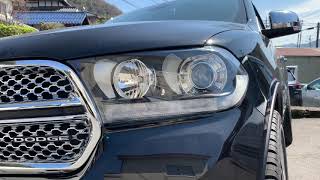 ワンオフヘッドライト作製  シーケンシャルウインカー  ダッヂ  デュランゴ    DODGE  Durango  Headlight  custom