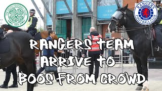 Celtic 1 - Rangers 1 - Rangers Team Arrive To Boos From Crowd - 01 May 2022
