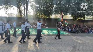 republic day parade at Rajpara tana Primary school on 76th republic day