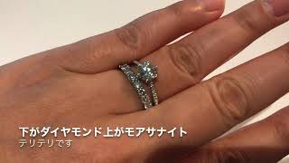 #Moissanite \u0026 #diamond #モアサナイト#モアッサナイト