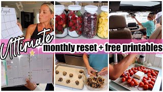 *NEW* ULTIMATE MONTHLY RESET COOK CLEAN PLAN + ORGANIZE TIFFANI BEASTON HOMEMAKING FREE PRINTABLES