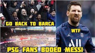 Messi reaction to PSG Ultras Fans Booing & Whistling Leo Messi' Name & Cheering For Mbappe vs Rennes
