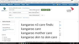 Medline & Cinahl via Ebsco