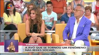 Avó Virinha no programa 'Você na TV' ( um fenómeno )