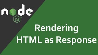 Node Js Tutorial #9 Render HTML in Node.js | Rendering HTML with Node.js