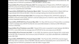 Popcat (SOL) Price Prediction   2025  - Popcat (SOL) Price Prediction