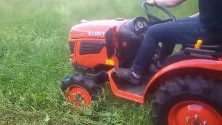 Kubota B1620 z rozdrabniaczem bijakowym Samasz Piko 100