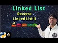 LeetCode 92 | Reverse Linked List II | Python Solution Explained | AlgoYogi
